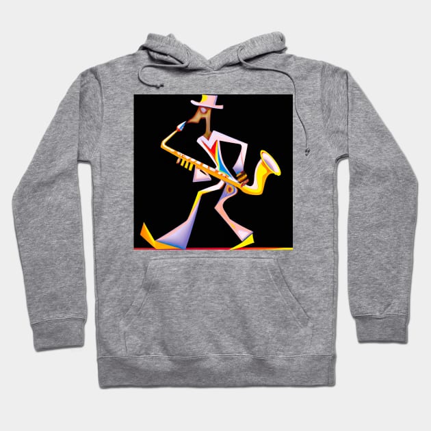 Saxophone Space Visitor Hoodie by KFX Productions